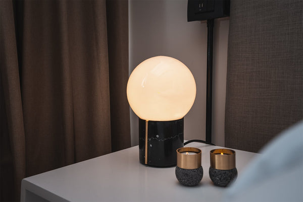 NOCTE LAMP BLACK MARBLE - THE WILD SHOWCASE