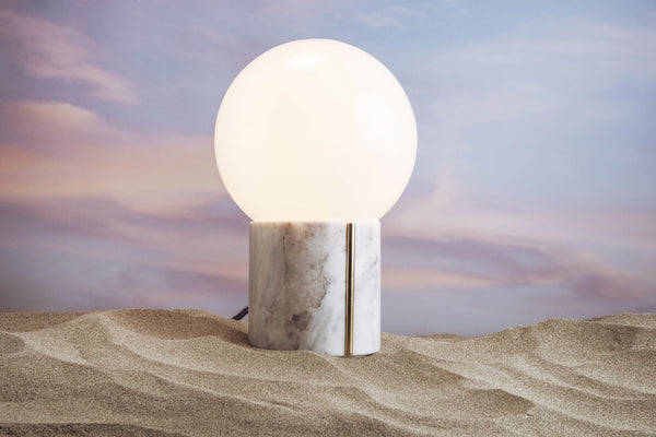 NOCTE LAMP WHITE MARBLE - THE WILD SHOWCASE