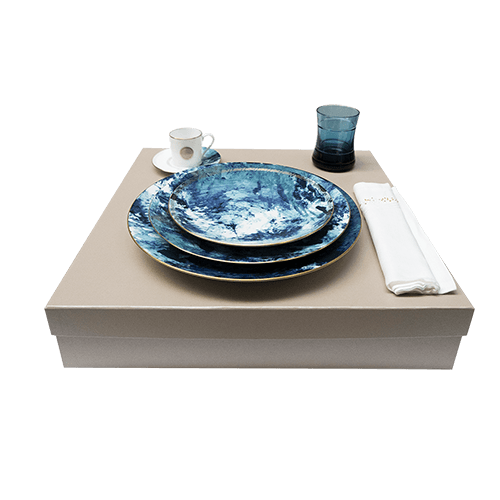 Océan Bleu Coffee Place Setting Gift Set - THE WILD SHOWCASE