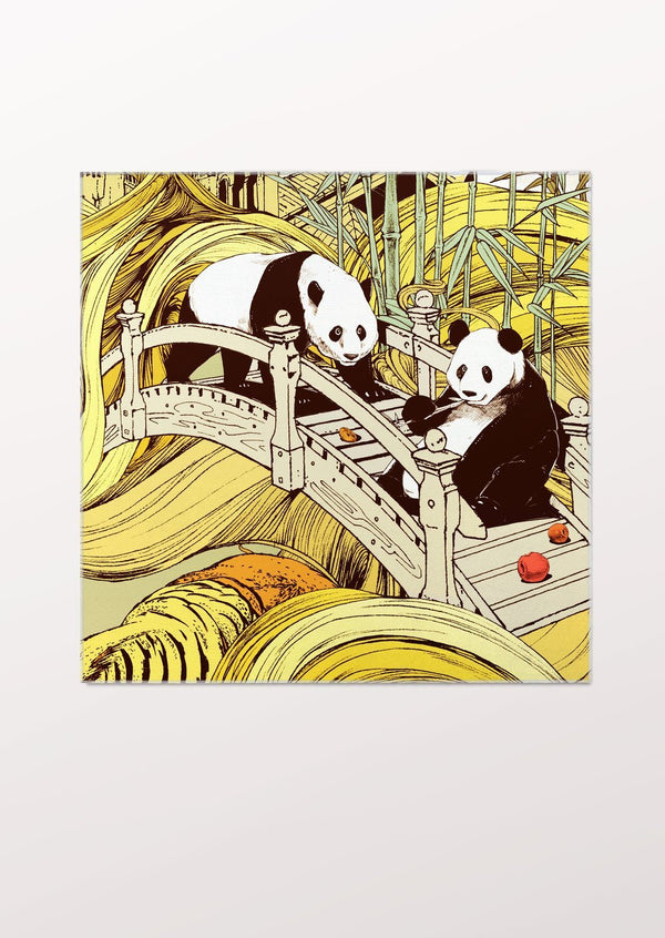 Panda Pocket Square - THE WILD SHOWCASE