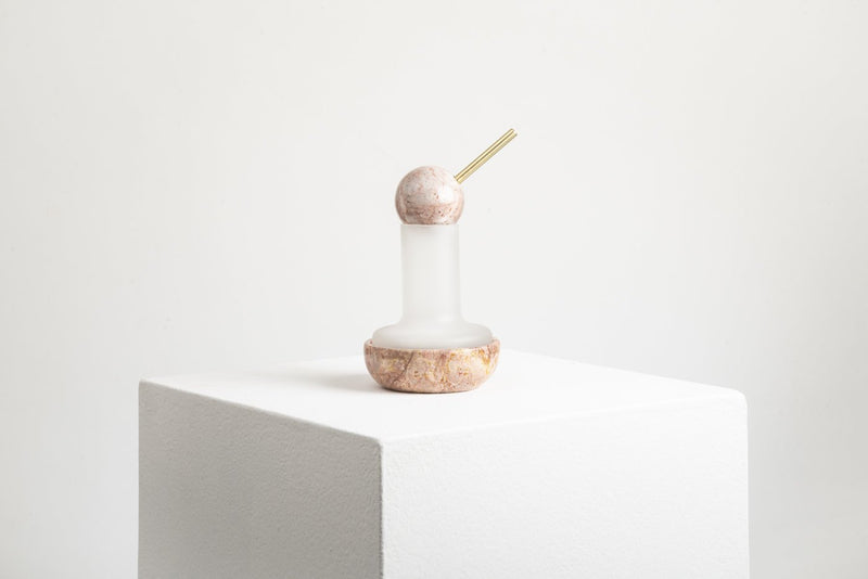 PINK MARBLE "QUINQUÉ" CANDLE LIGHT - THE WILD SHOWCASE